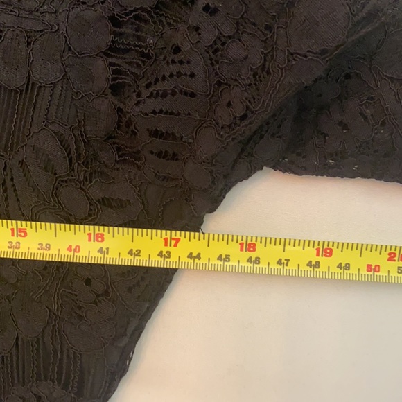 Minkpink Womens Black Lace Peek-A-Boo Waist Semi-Lined Dress Size Small - Picture 4 of 6